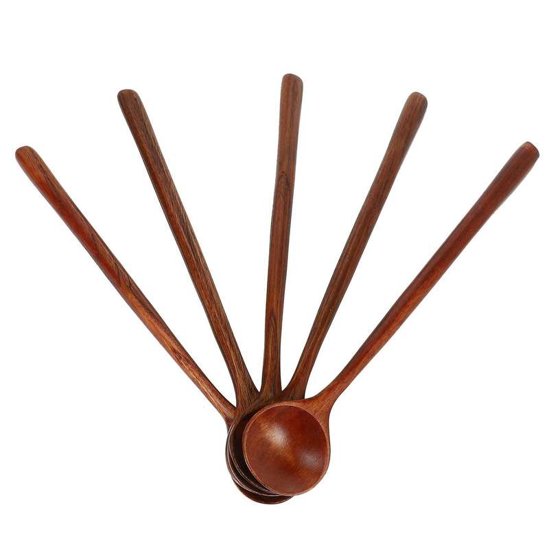 Long Spoons Wooden, 15 Pieces Korean Style 10.9 Inches Spoons