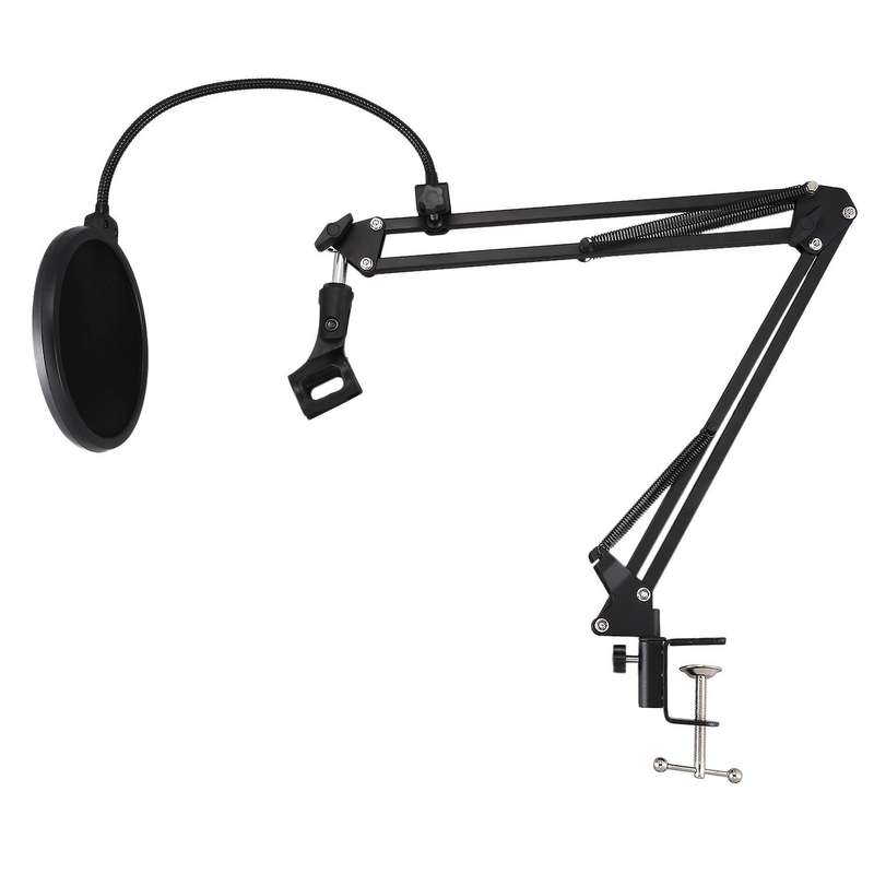 Microphone Stand Suspension Scissor Arm Stands with 3/8-5/8 Screw