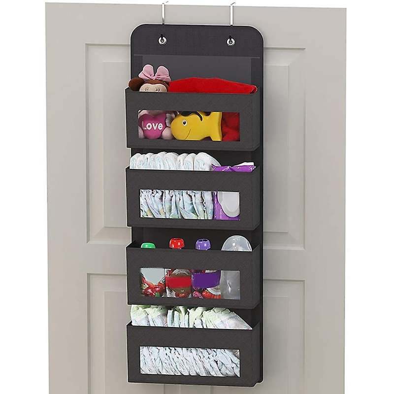 1pcs Household Storage Bags Installation 4 Transparent Pocket D