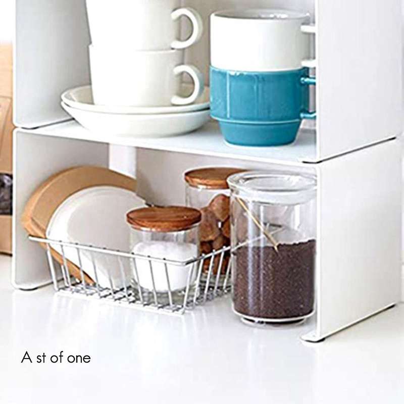 Seasoning Rack Metal Floor-standing Household Finishing Rack White