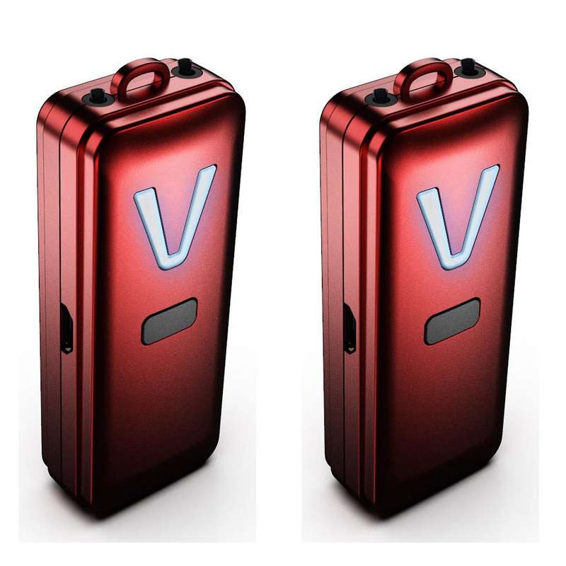 Personal Wearable Air Purifier Necklace Portable Air Freshener Red