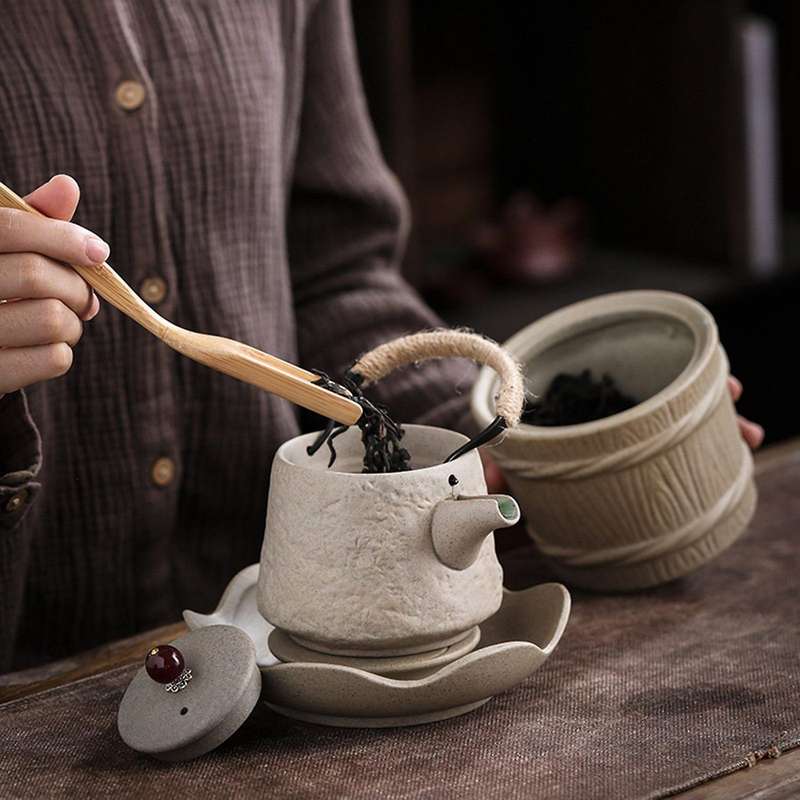 Retro Japanese Kungfu Teapot Ceramic Tea Set