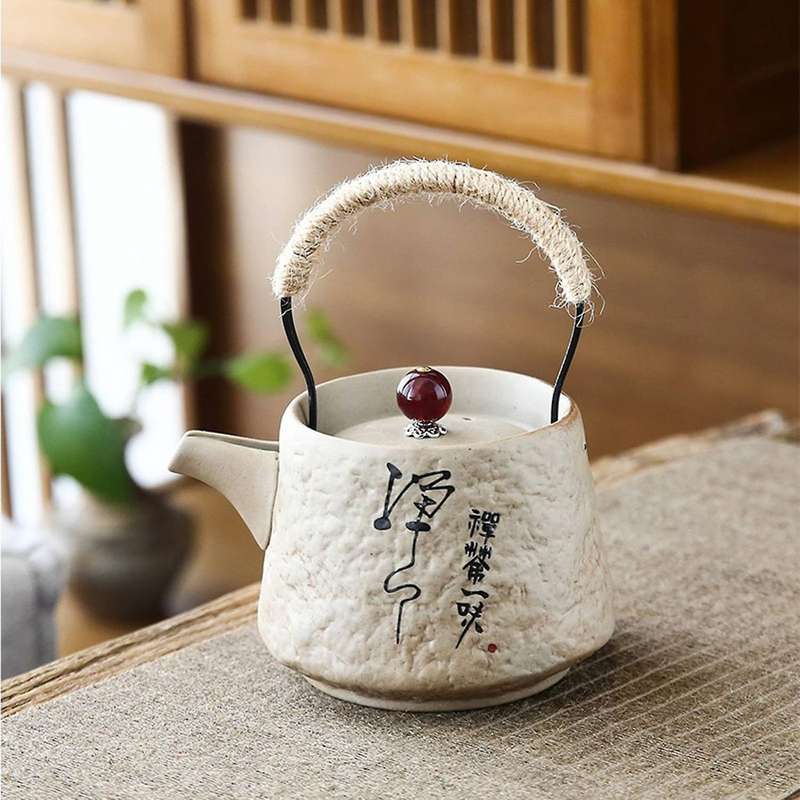 Retro Japanese Kungfu Teapot Ceramic Tea Set