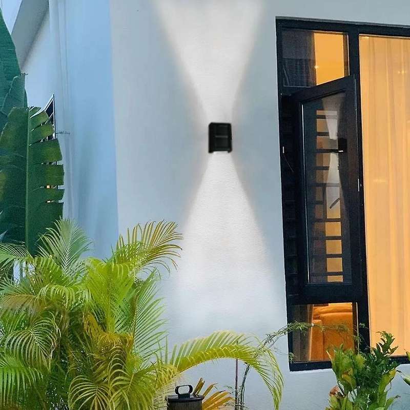 Solar Up Down Wall Lights,2 Pack Illuminate Wall Lamps Solar Light A