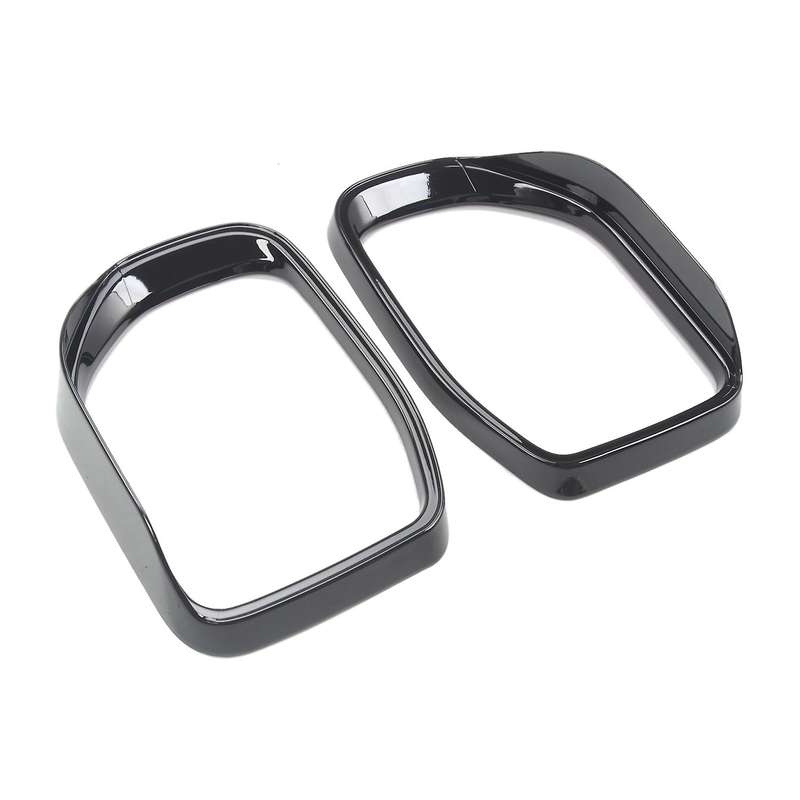 Rear View Mirror Rain Shield Cover for Ford Bronco 2021 Bright Black