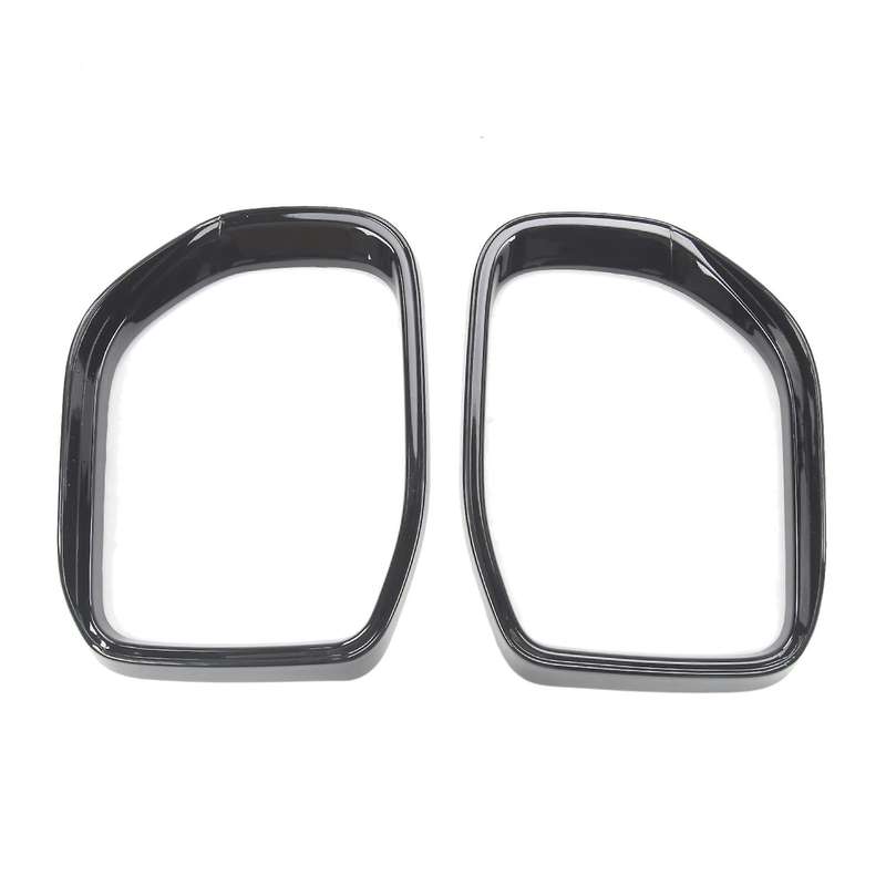 Rear View Mirror Rain Shield Cover for Ford Bronco 2021 Bright Black