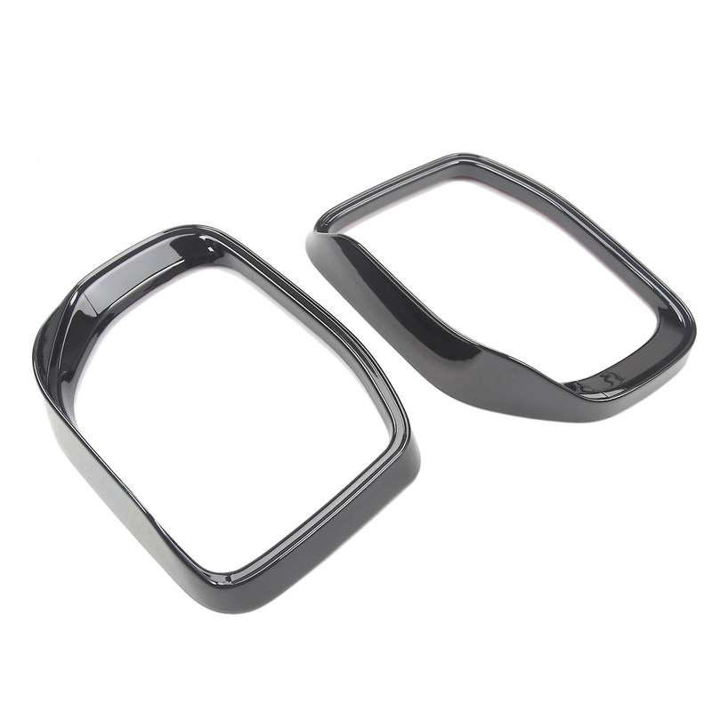 Rear View Mirror Rain Shield Cover for Ford Bronco 2021 Bright Black