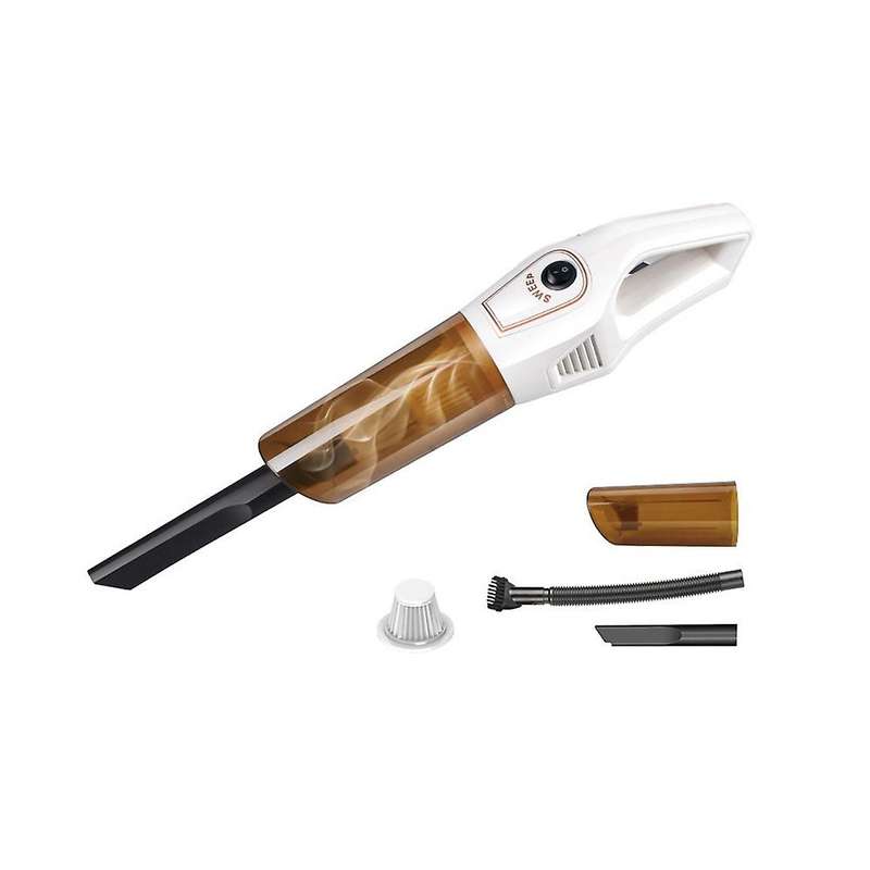 Car Home Handheld Household Cleaner Usb Cordless Portable-white