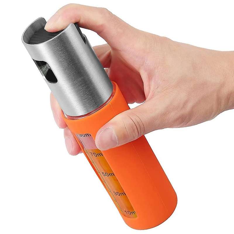 2pcs 100ml Glass Oil Dispenser with Scale, Cleaning Brush,oil Brush