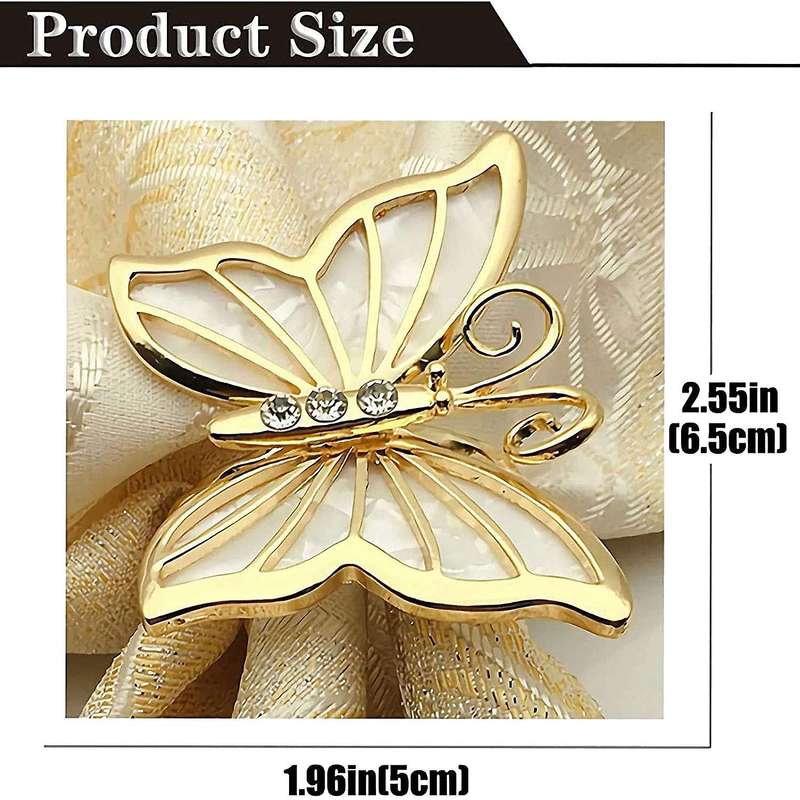 Napkin-rings Set Of 12 for Valentine's Day Christmas Wedding Party