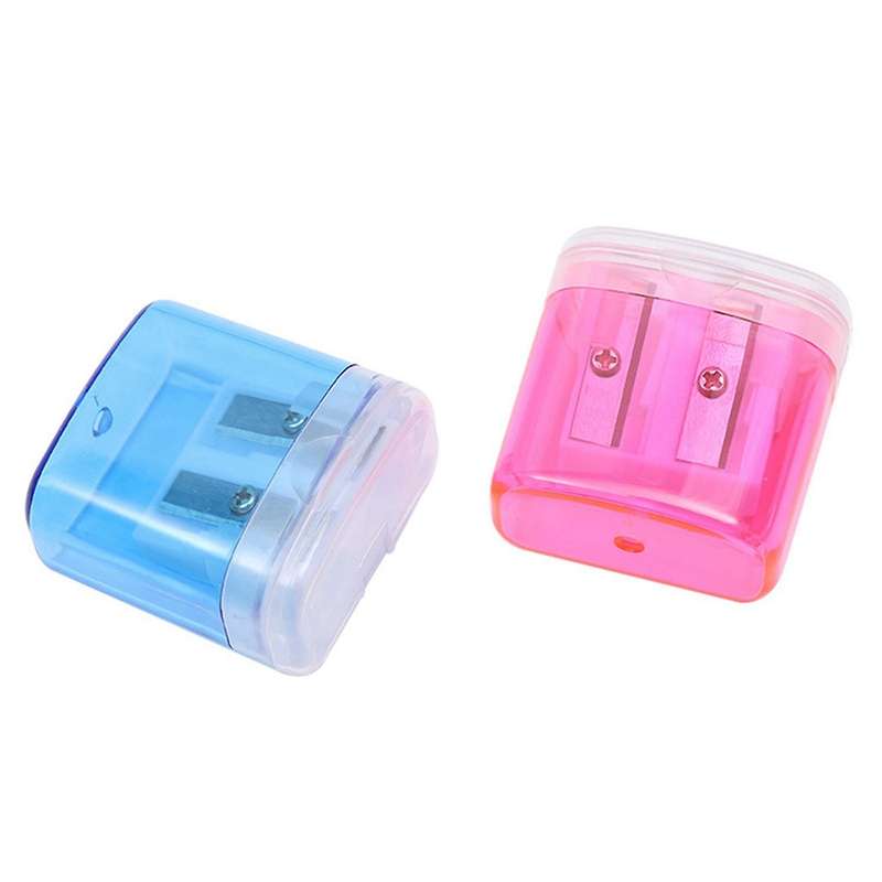 48pcs 4 Color Pencil Sharpener Transparent Pupil Pencil Sharpener