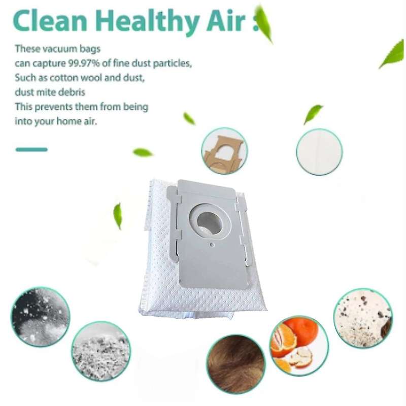10pcs Dust Bags for Irobot Roomba I7 I7+ E5 E6 E7 S9 S9+