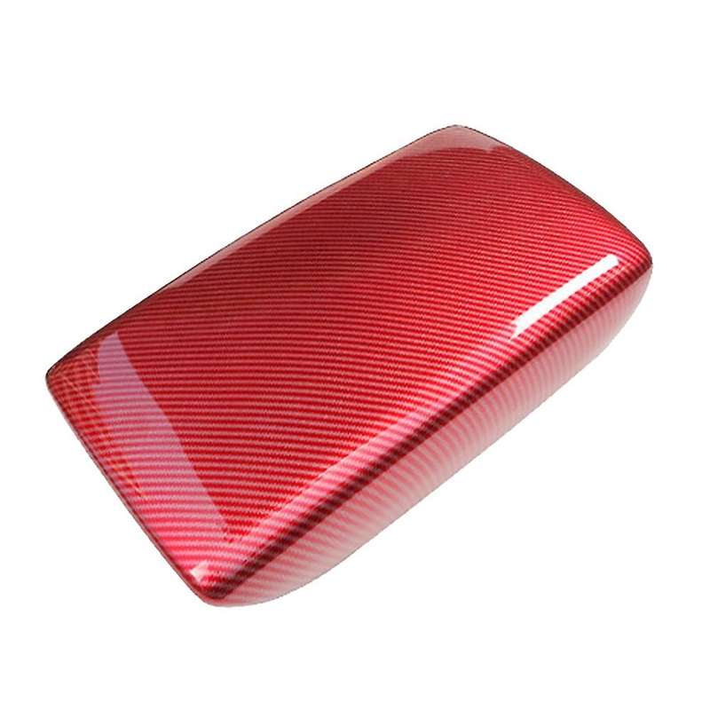 Car Central Armrest Box Panel Carbon Fiber Red for Honda Civic 2022