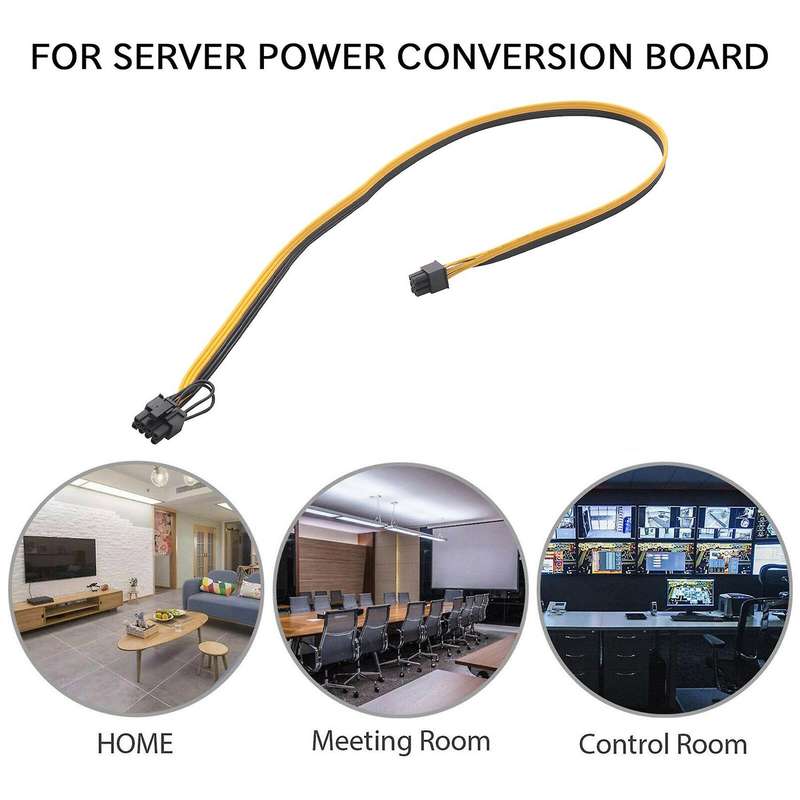 10 Pcs 6 Pin Pci-e to 8 Pin(6+2) Pci-e (male to Male) Gpu Power Cable