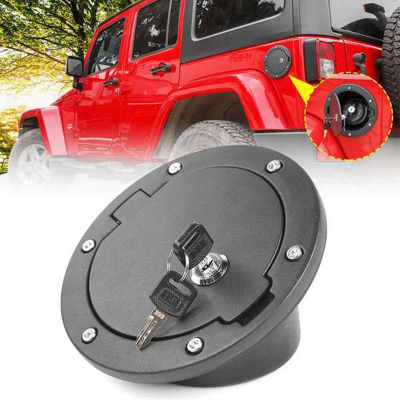 Fuel Tank Cap Lock Cover + with 2 Key Lock Szzt04145 for Jeep