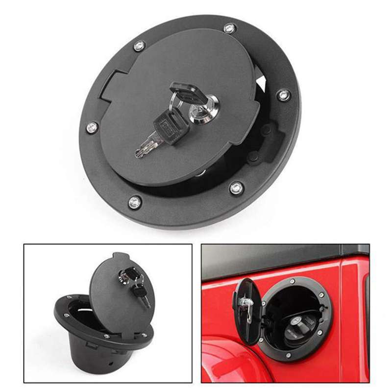 Fuel Tank Cap Lock Cover + with 2 Key Lock Szzt04145 for Jeep