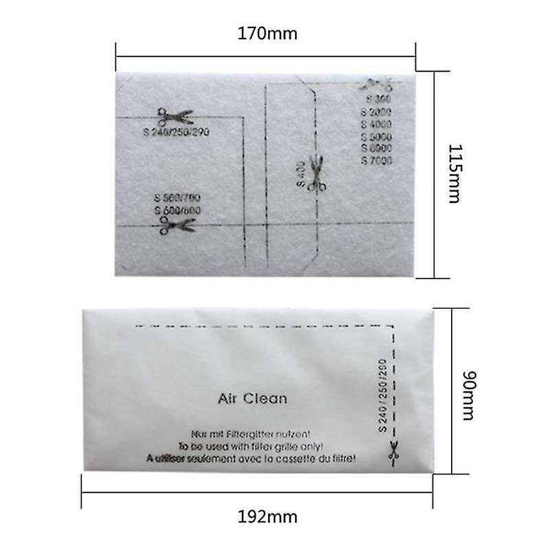 Hepa Filter Dust Bags for Miele 3d Fjm Airclean S6000-s6999 S6