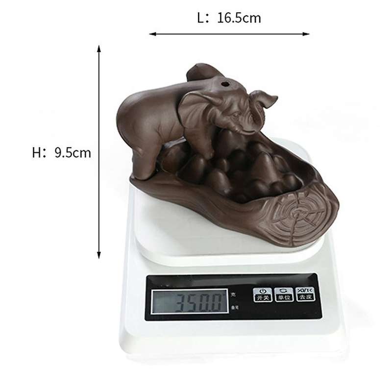 Incense Burner Elephant God Emblem Auspicious and Success Home Decor