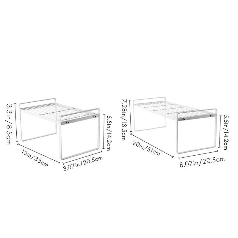 Stackable Kitchen Cabinet Rack Countertop Shelves for Pantry (s)