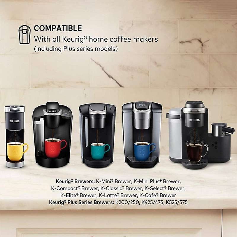 4 Pack Reusable Ground Coffee Filter for Keurig My K Cup 2.0 & 1.0