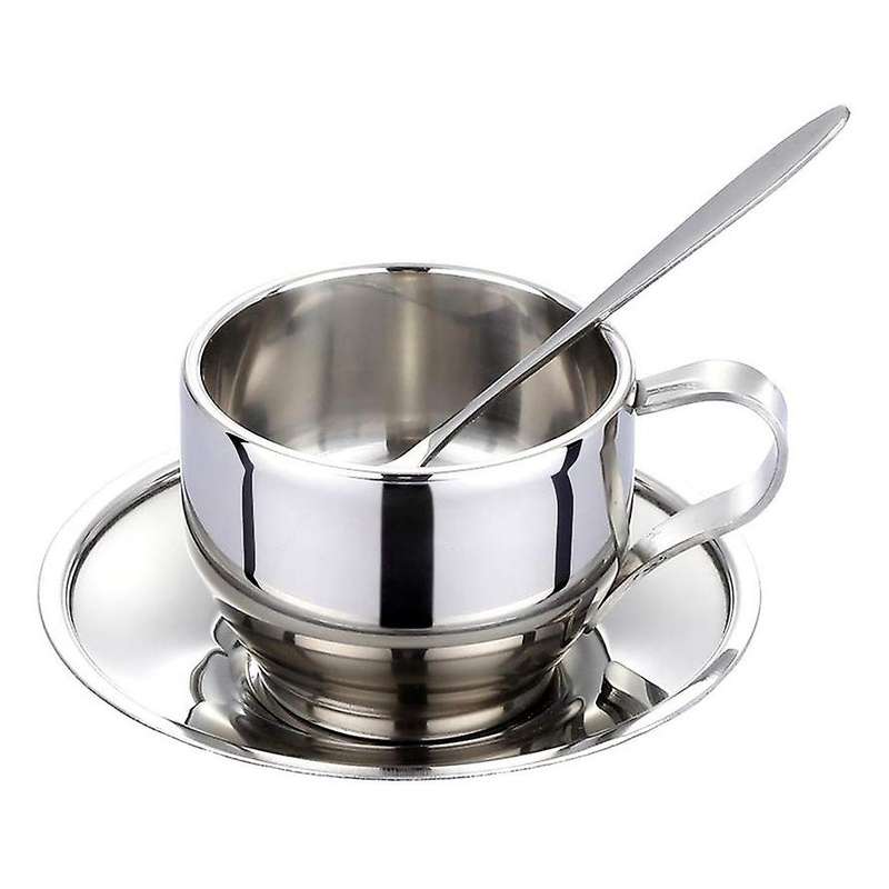 Coffee Cup Set - Stainless Steel Double Walled Cup 125ml (set Of 2)