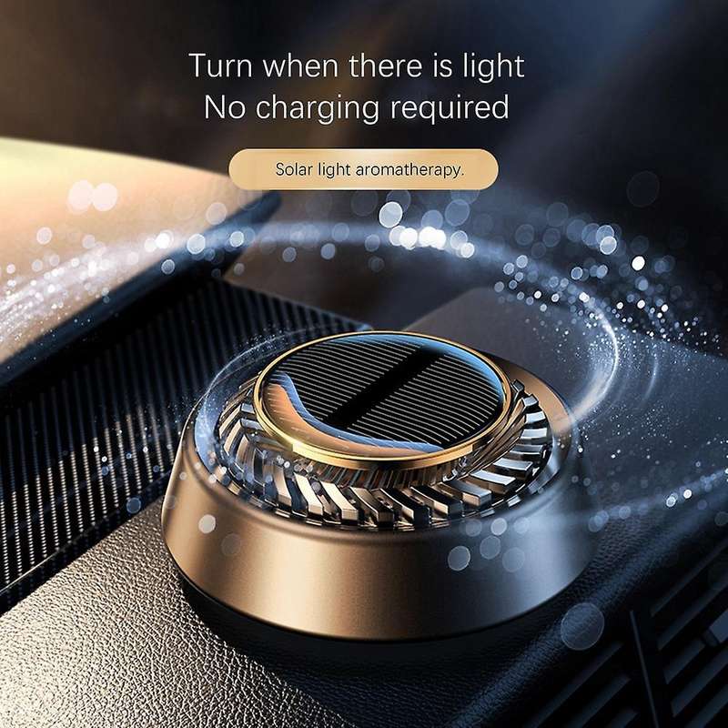 Solar Car Aromatherapy Aluminum Alloy Car High-end Ornaments