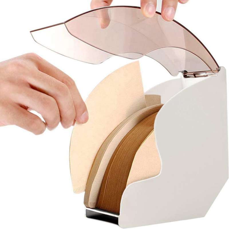 Coffee Filter Holder,coffee Paper Storage Dispenser Rack Shelf