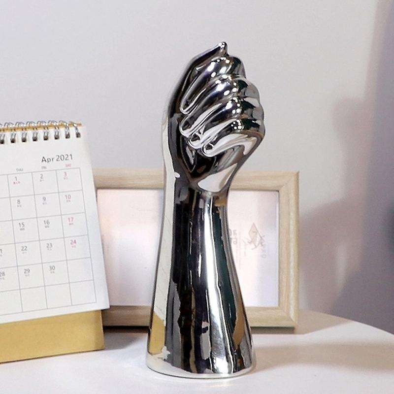 Nordic Ceramic Vase Modern Home Office Decoration Crafts Silver