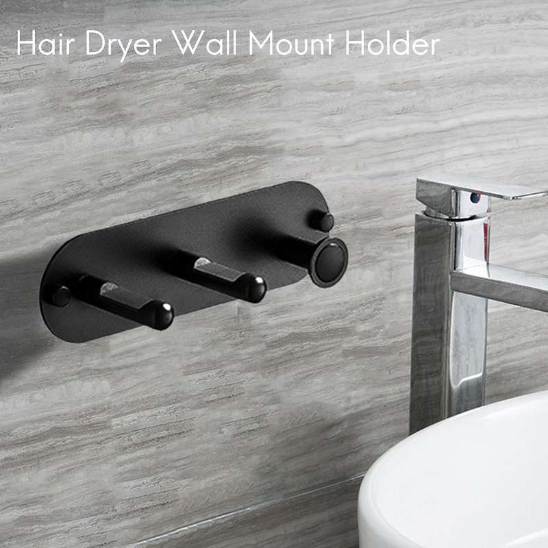Wall Mount Hair Dryer Holder, Self Adhesive Magnet Stand Holder