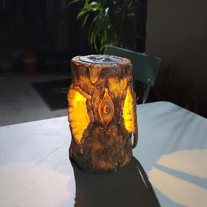 Led Solar Hanging Lantern Lamp Solar Garden Lights Resin for Garden