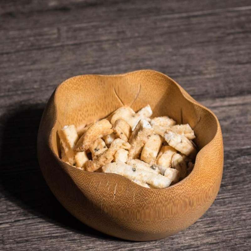 Bamboo Lotus Leaf Bowl Children's Bowl Tea Set Handicrafts