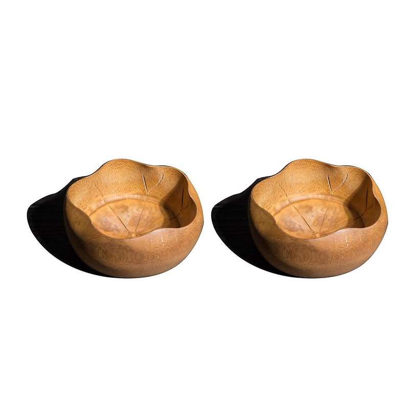 Bamboo Lotus Leaf Bowl Children's Bowl Tea Set Handicrafts