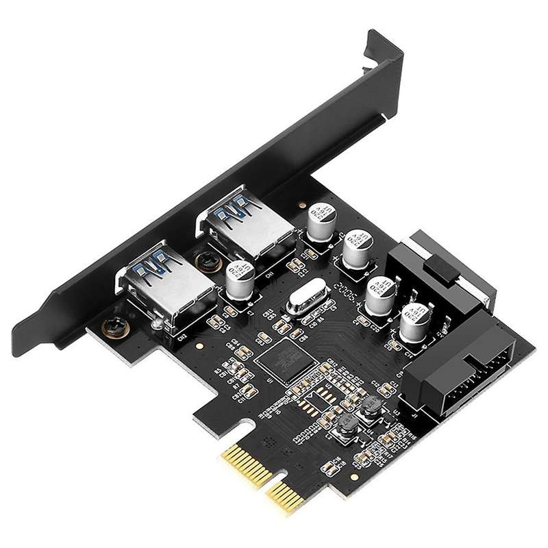 Pcie to Usb3 0 Adapter Card Pci Express 4pin Ports Power Supply