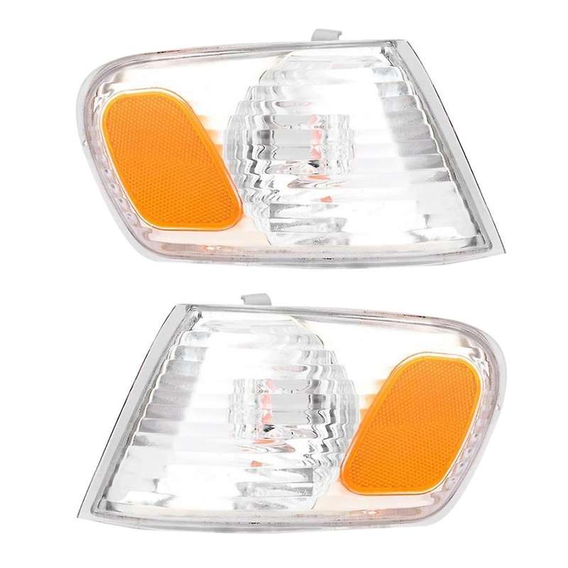 1 Pair Car Front Corner Light Turn Signal Lamp Cover Shell for Toyota