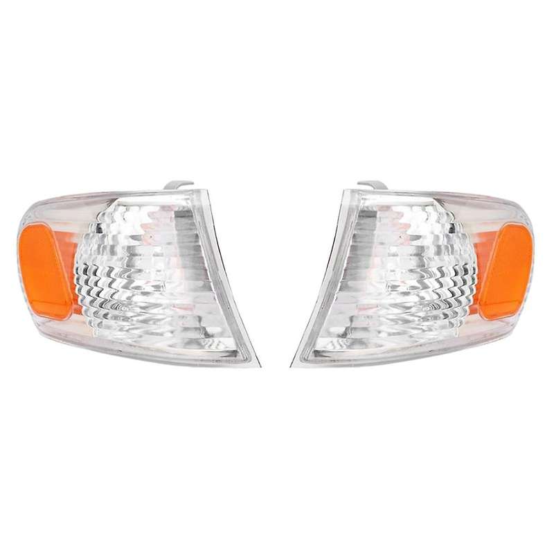 1 Pair Car Front Corner Light Turn Signal Lamp Cover Shell for Toyota