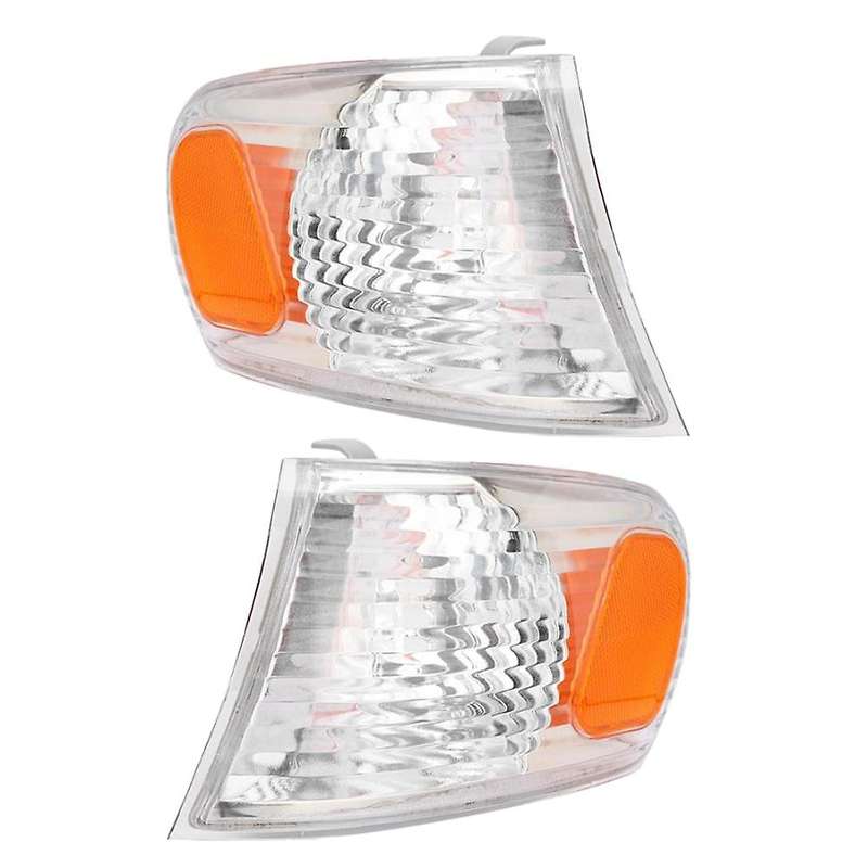 1 Pair Car Front Corner Light Turn Signal Lamp Cover Shell for Toyota