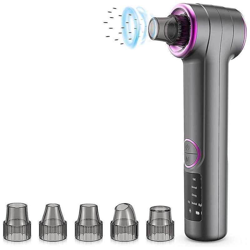 Electric Blackhead Remover Blackhead Extractor for Women & Men Gray