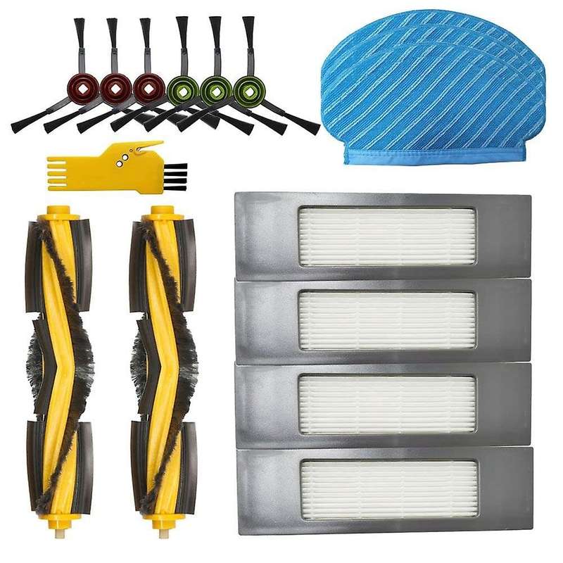 Replacement Roller Brush Side Brush Hepa Filters for Ecovacs 920 950