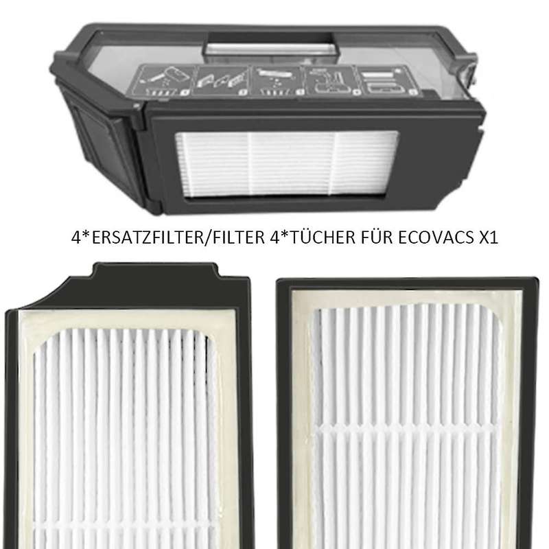 Main Brush Side Brushes Hepa Filters Mop for Ecovacs X1omni X1turbo