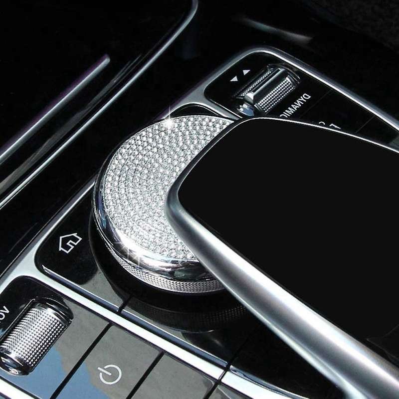 Car Center Control Button Cover Trim for Mercedes Benz C E Glc Class