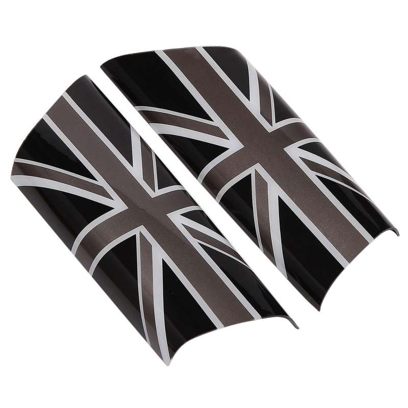 Gray Union Jack Car Door Handle Decals for Mini Cooper R55 R56 R57