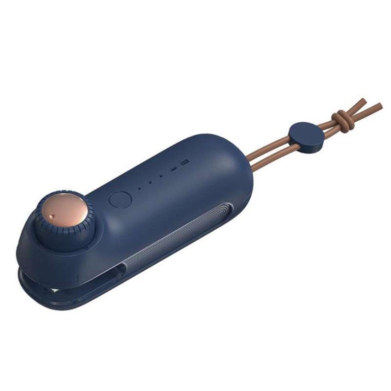 Usb Rechargeable Sealing Machine 3 Gear Adjustment Portable Blue