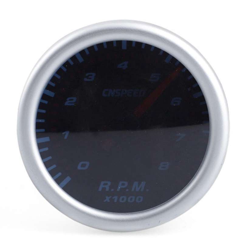 Cnspeed 52mm Auto Car Tachometer Tacho Gauge 0-8000 Rpm 12v White