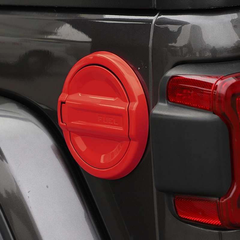 Car Tank Covers Gas Fuel Tank Cover Decoration, Abs Red
