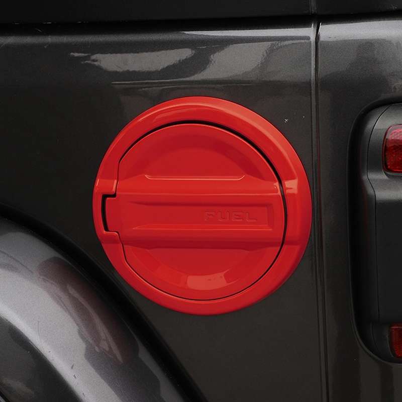 Car Tank Covers Gas Fuel Tank Cover Decoration, Abs Red