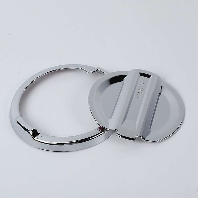 Car Tank Covers Gas Fuel Tank Cover Decoration, Abs Silver
