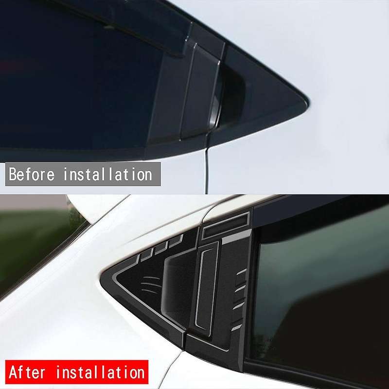 Car Matte Black Window Louver Cover for Honda Hrv Vezel 2021 2022