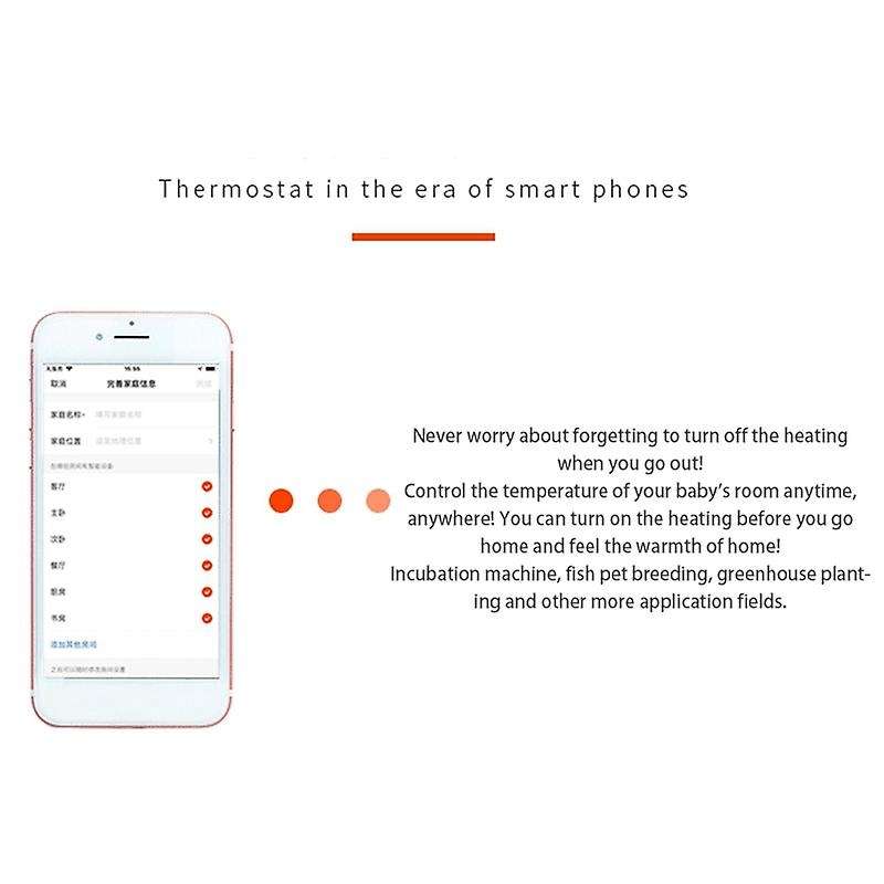 Wireless Wifi Temperature Controller Thermostat Ac110-220v Dtc1201
