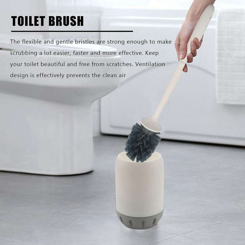 2x Bathroom Toilet Bowl Cleaner Brush Set Toilet Cleaning Brush Kit