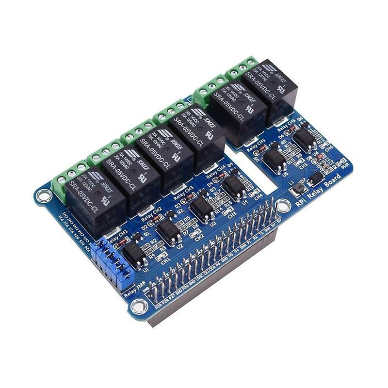 6 Channel Rpi Relay Control Panel Module for Raspberry Pi 3 2 A+ B+